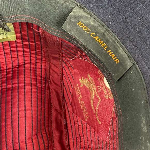 Vintage Navy Trav'ler by Country Gentleman Hat 100% Camel Hair - Picture 5 of 8